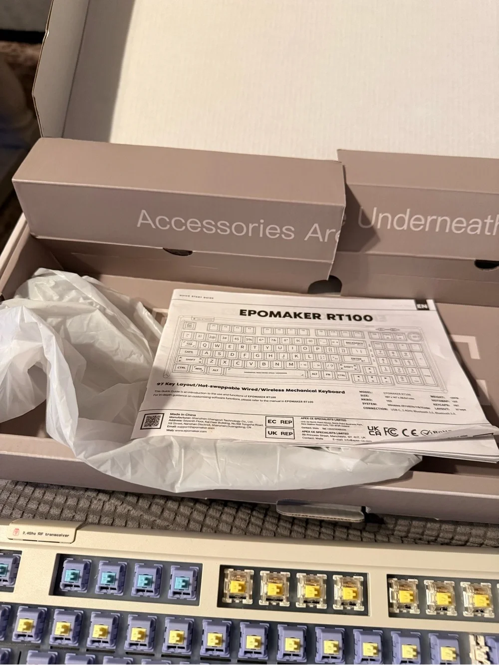 Epomaker RT-100 keyboard
